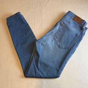Madewell Women's Blue 9" High Riser Skinny Skinny Fit Denim Jeans Size 28